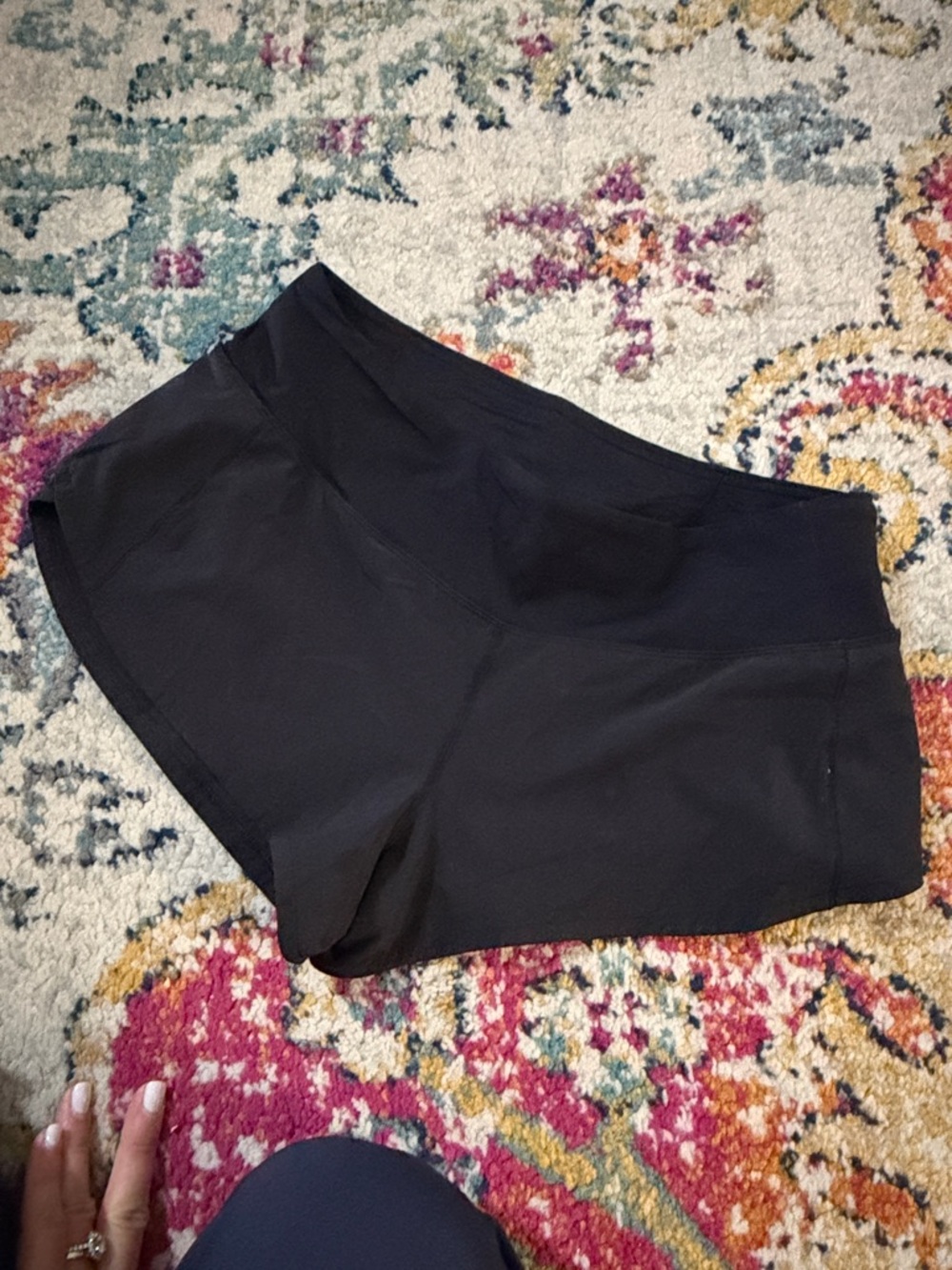 lululemon athletica Black High-Waist Athletic Shorts